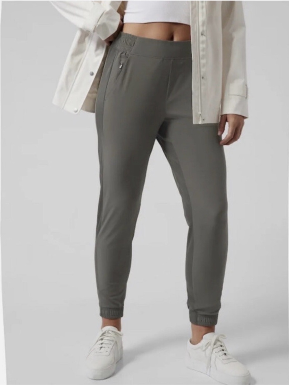 Athleta Brooklyn Textured Joggers - Mountain Olive